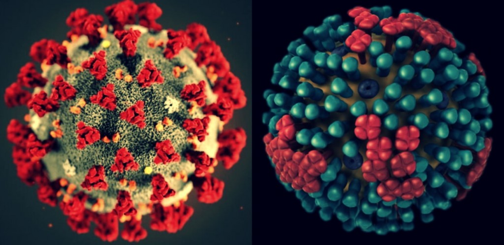 qual e a diferenca da h3n2 e a covid 19