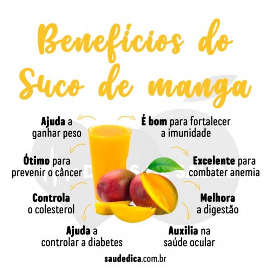 Suco de Manga: Para que serve, valor nutricional, receitas, benefícios ...