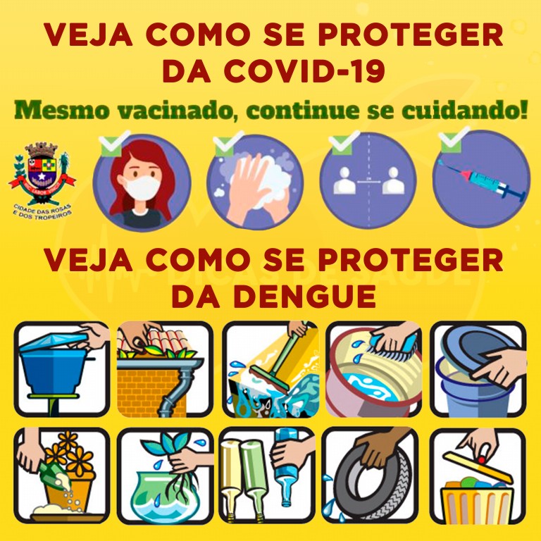 como se proteger da dengue e covid-19