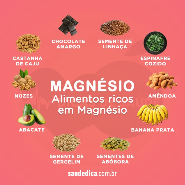 alimentos ricos em magnesio