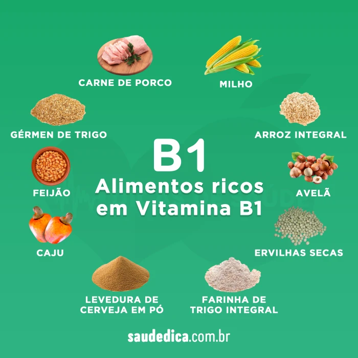 alimentos ricos em vitamina B1