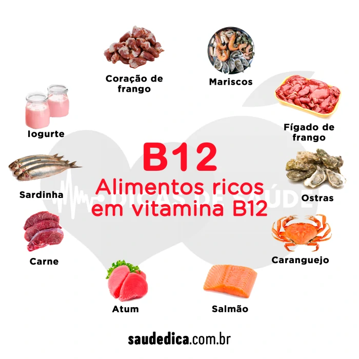 alimentos ricos em vitamina B12