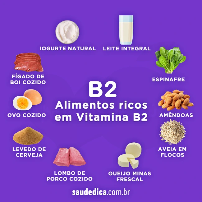 alimentos ricos em vitamina B2