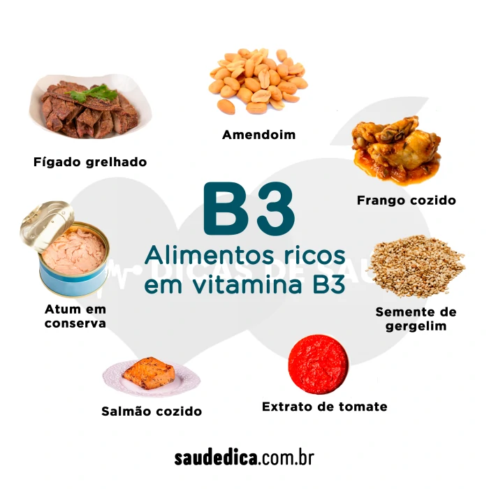 alimentos ricos em vitamina B3
