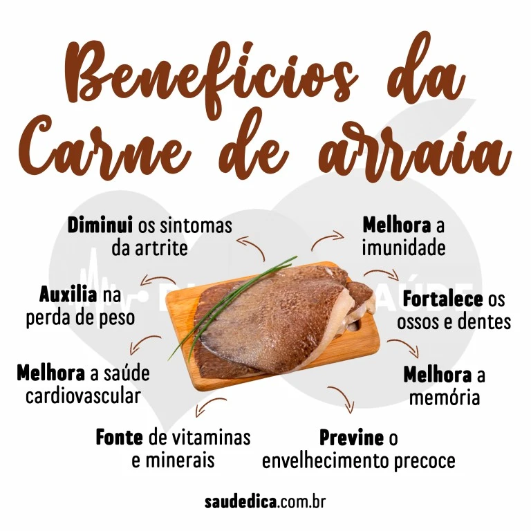 Benefícios da carne de arraia